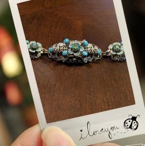 Antique Western Germany torquois bracelet.